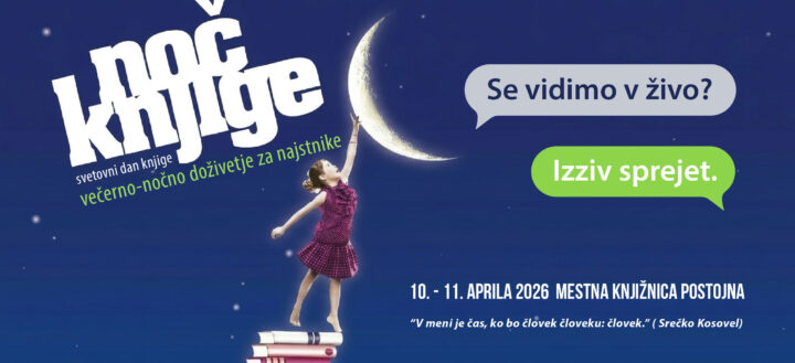Pasica -  Noč knjige za najstnike: Se vidimo v živo? Izziv sprejet.