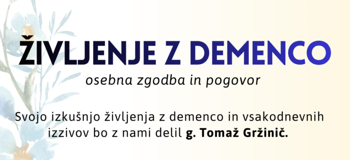 Pasica -  Predavanje: Življenje z demenco