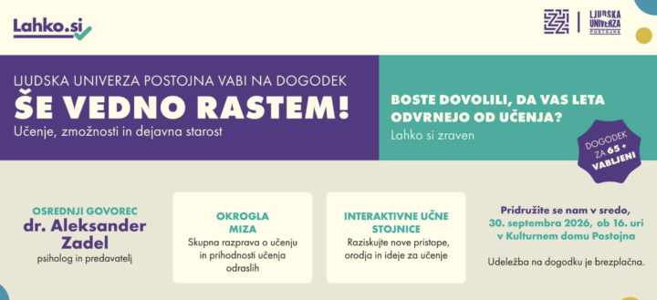 Pasica -  Dogodek za 3. življenjsko obdobje: Še vedno rastem